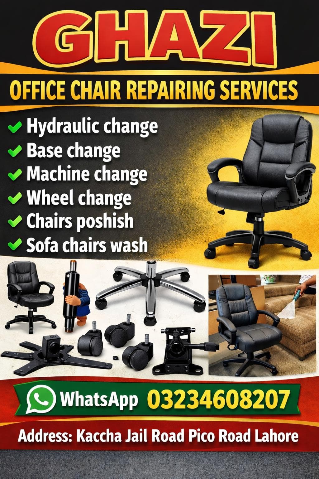 OFFICE CHAIR REPAIRING SERVICES 