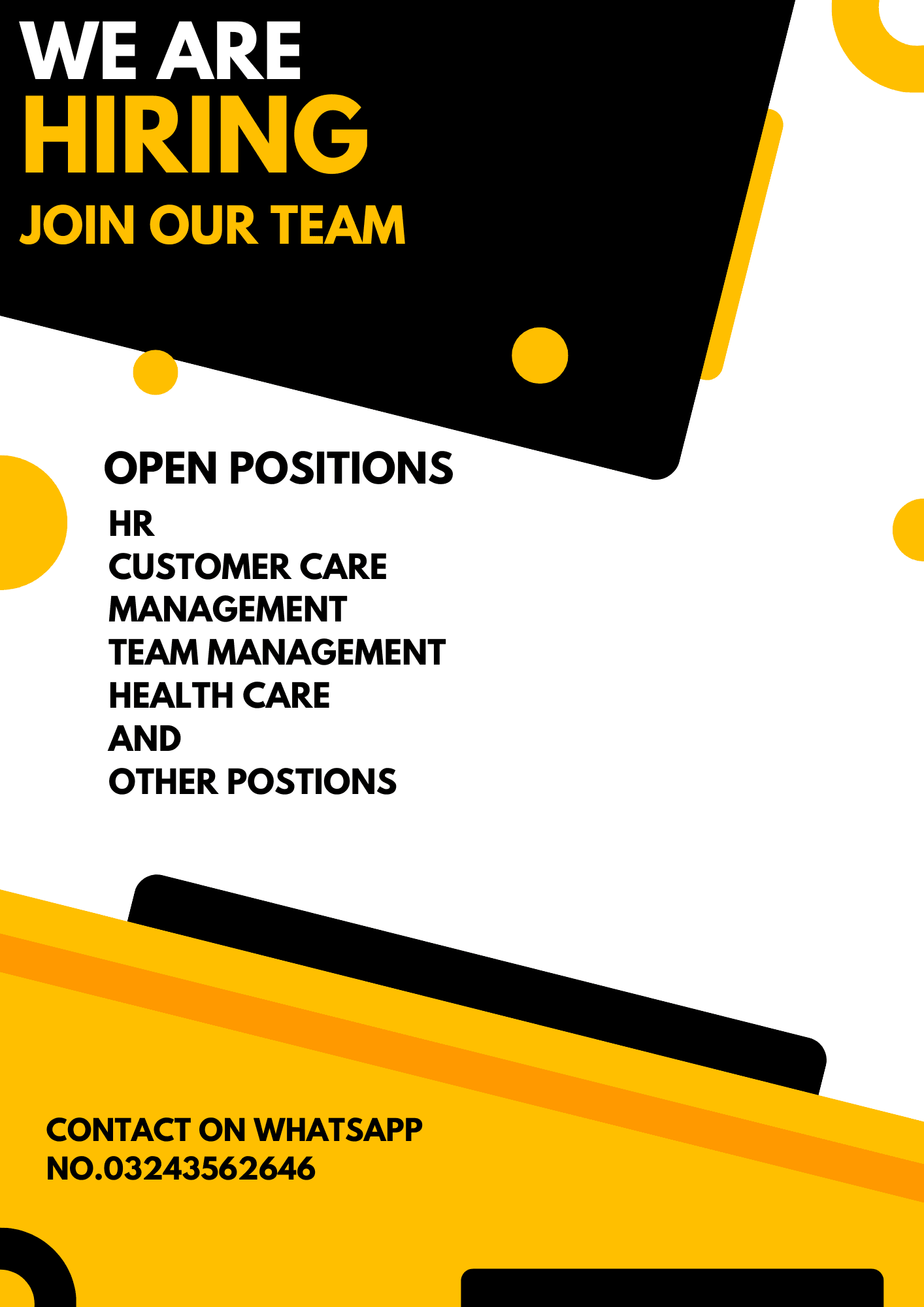 Vacancies For KarachiNeed Some Males And Females for Office Work Interested Persons Contact Me WhatsApp No.03243562646
