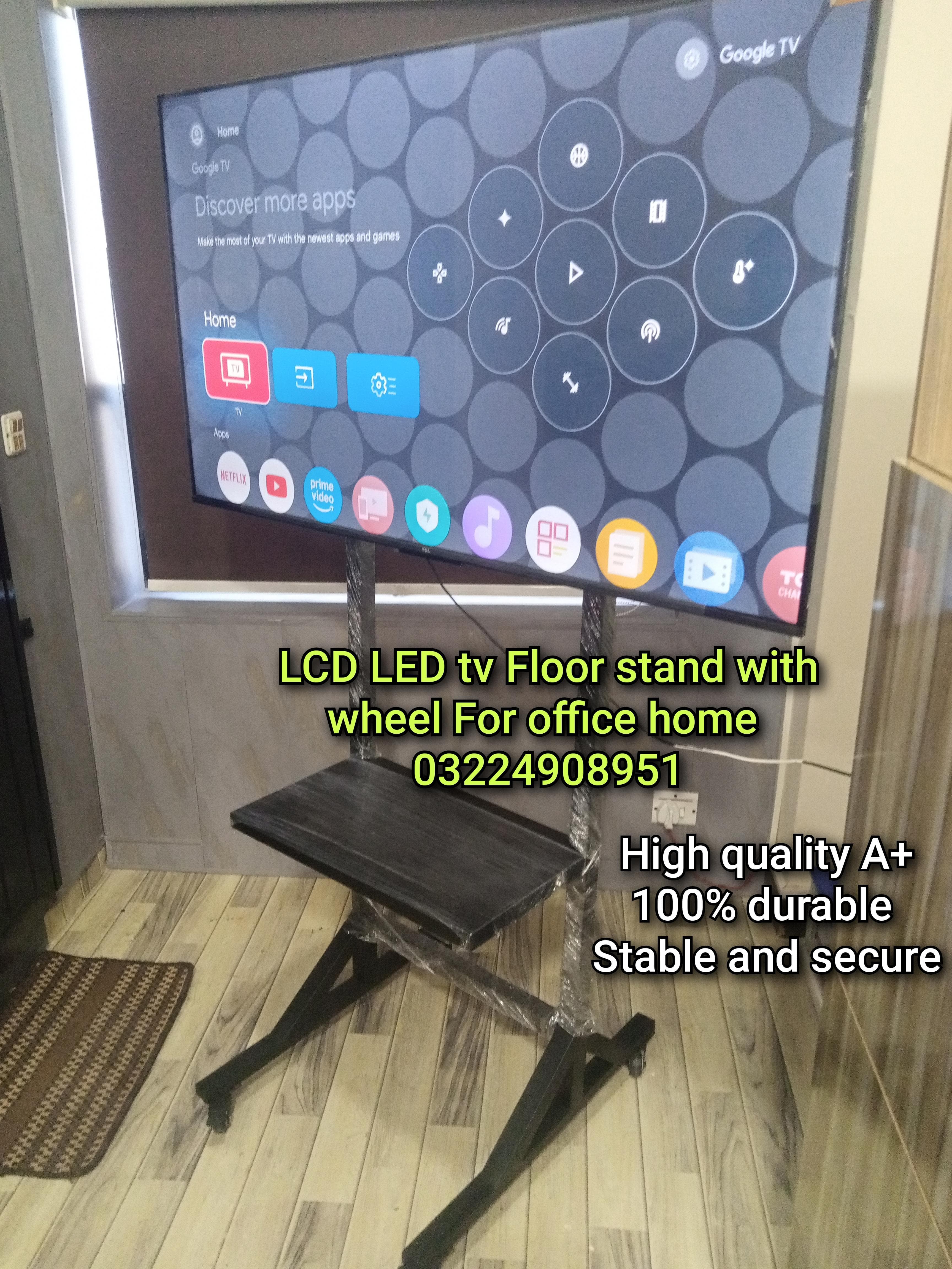 LCD LED tv Floor stand with wheel For office home