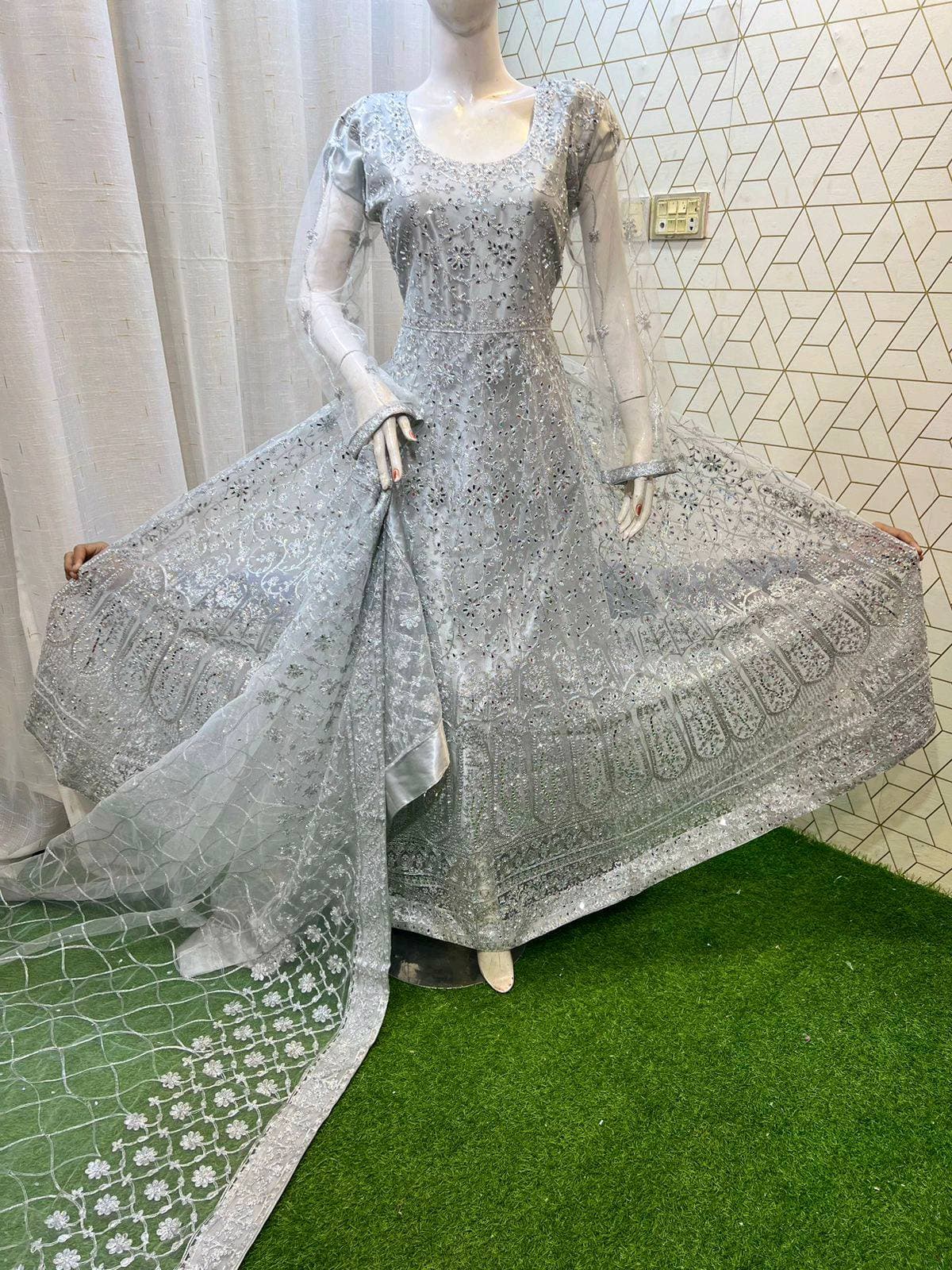 bridal long maxi